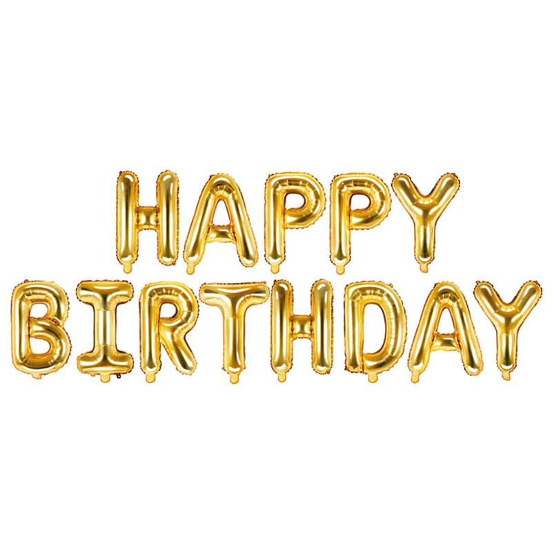 Balon foliowy - Happy Birthday Golden 